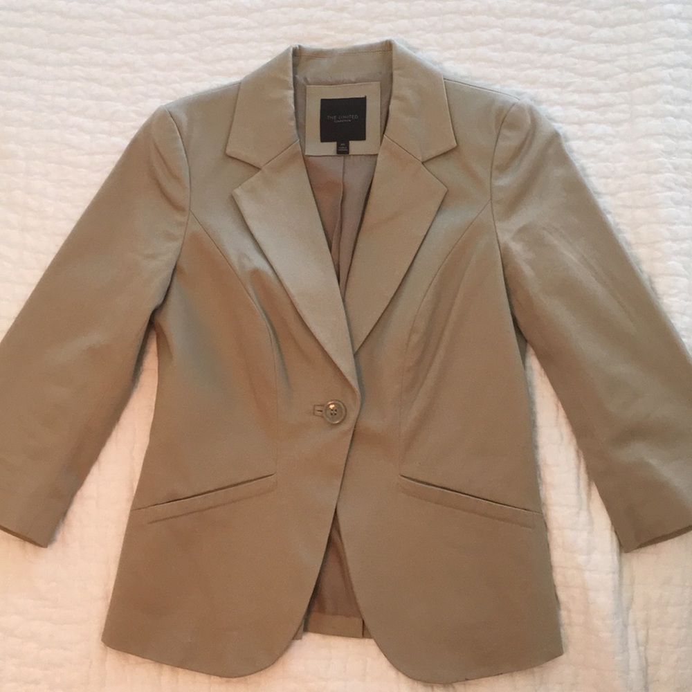 Khaki suit jacket